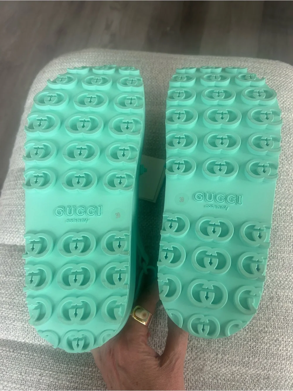 Gucci Platform Slide Sandals with Horsebit Detail